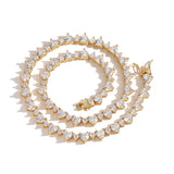Zircon necklace Love tennis chain