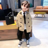 Boy Jacket Children's Clothing Coat Spring and Autumn High-End Children Teens Tops Tide