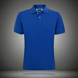 Tommy T Shirts Tommy Polo Cotton Short-Sleeved T-shirt Men's Casual Polo Collar Embroidery Polo Shirt