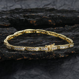 Zircon necklace long copper inlaid zircon bracelet