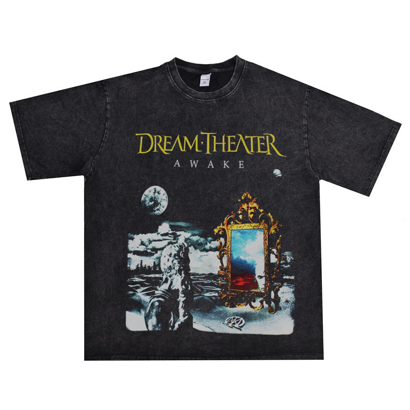 Rock Star T Shirt Queens of the Stone Age Band Washed Distressed T-shirt