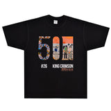 Rock Star T Shirt King Crimson Bolero T-shirt Rock Band American Retro Loose Style