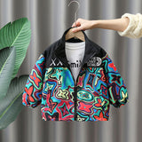 Boy Jacket Boy Spring and Autumn Coat Jacket Boy Handsome Fashionable Top