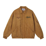 Unisex Baseball Jersey Flight Jacket Fall Loose Lapel Jacket