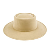 Walter White Fedora Flat Top Hat Fashion Knight Dome Woolen Hat Autumn and Winter Fur Felt Hat