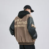 Unisex Baseball Jersey Embroidered Baseball Suit Spring and Autumn PU Jacket
