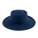 Walter White Fedora Flat Top Hat Fashion Knight Dome Woolen Hat Autumn and Winter Fur Felt Hat