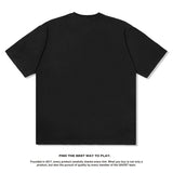 Hip Hop Rapper T Shirt Distressed Printed Short Sleeve T-shirt Loose