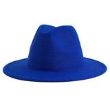 Walter White Fedora Jazz Top Hat Vintage Woolen Hat Embroidered Logo Felt Hat