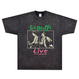 Rock Star T Shirt Sex Pistols Live at the Long Horn T-shirt Rock Band Vintage Short Sleeve