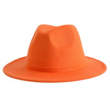 Walter White Fedora Jazz Top Hat Vintage Woolen Hat Embroidered Logo Felt Hat