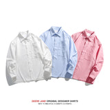 Men Long-Sleeved Shirt Spring Long Sleeve Shirt Men's Loose All-Matching Casual Shirt Coat