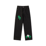 CHH Chrome Hearts Jeans Unisex Casual Loose Jeans