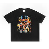 Rock Star T Shirt Men's and Women's Loose Cotton T-shirt