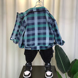 Boy Jacket Boys' Spring and Autumn Jacket Fashion Baby Handsome Denim Wear
