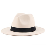 Walter White Fedora Autumn and Winter Men and Women Woolen Hat British Fashion Imitation Wool Felt Cap