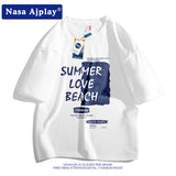 Nasa Tracksuit Short-Sleeve Shorts Suit Men's Summer Trendy Student Fitness Casual