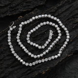 Zircon necklace bezel set tennis chain