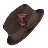 Walter White Hats Woolen Bowler Hat Autumn and Winter Leisure Retro Felt Cap Flat Top Fedora Hat