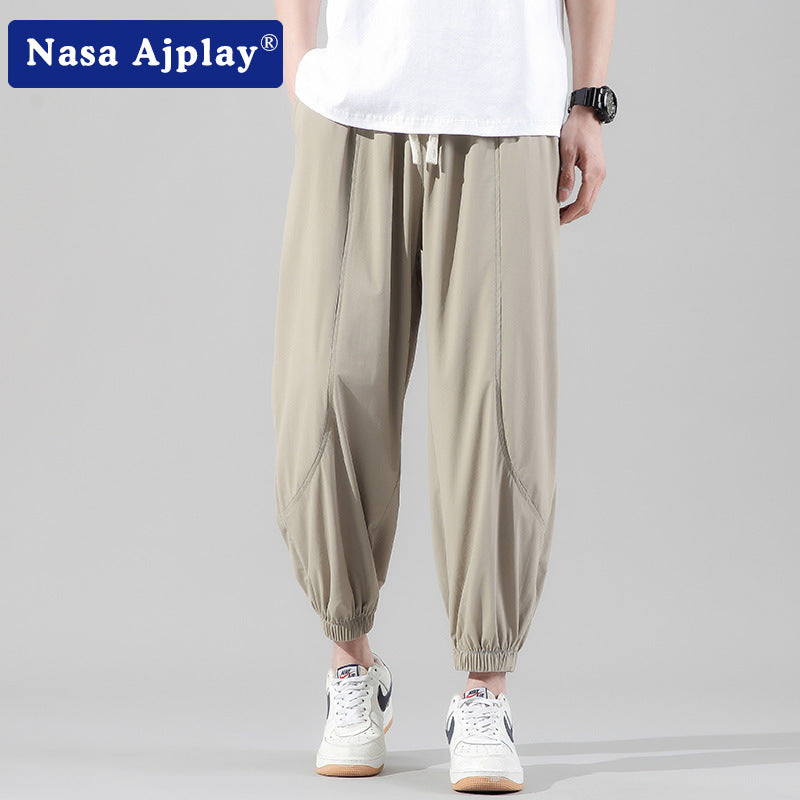 Nasa Sweatpants Men's Summer Loose Trendy All-Match Sports and Leisure