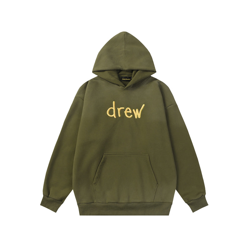 Drew House Hoodie Unisex Loose Casual Fleece Hoodie