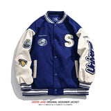 Men Baseball Jacket Stitching Baseball Uniform Cotton Clothes Jacket Men's Winter Loose Cotton Coat Jacket
