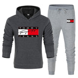 Tommy T Hoodie Casual Sports Suit Sweatpants