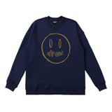 Drew House Sweatshirts Unisex Sketch Smiley Face Crew Neck Sweatshirts