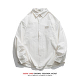 Men Long-Sleeved Shirt Men Spring Loose Casual Long Sleeves Jacket