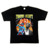 Hip Hop Rapper T Shirt Hip Hop Loose Short Sleeve