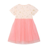 Girl Dress Children Shirt Summer Girls' Dress Cartoon Embroidered Mesh Princess Dress Cute