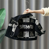 Boy Jacket Boys' Jeans Suit Children's Western Style Fashion Spring Clothes Boys' Jacket Baby Fried Street Jacket