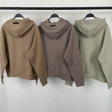 Fog Essentials Hoodie Flocking Logo Fleece Loose Hooded Sweater