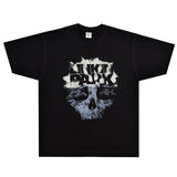 Rock Star T Shirt T-shirt Lincoln Park Band Rock Loose Vintage Short Sleeve