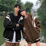 Unisex Baseball Jersey Spring/Autumn Vintage Loose Jacket