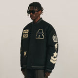 Unisex Baseball Jersey Vintage Embroidered Baseball Jacket Jacket