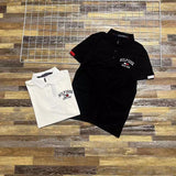 Tommy T Shirts V-neck Embroidery Small Icon Striped Couple Polo Shirt