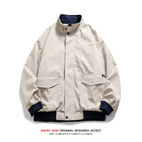 Men Baseball Jacket Spring Baseball Uniform Jacket Coat Men's Loose Casual