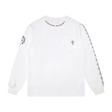 Chh Chrome Heart Long Sleeve Shirt Unisex Fashion Loose Long Sleeve Shirt