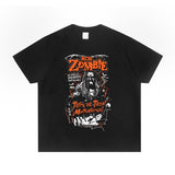 Rock Star T Shirt European and American Rob Zombie Band Heavy Metal Rock Short Sleeve Loose Print T-shirt