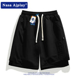 Nasa Shorts Shorts for Men Summer Trendy Student Loose Leisure Sports