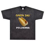 Rock Star T Shirt Green Day Pollyanna T-shirt Band Loose Short Sleeve