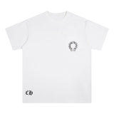 CHH Chrome Heart T Shirts Cross Color Printed Short Sleeve T-Shirt Loose