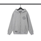 CHH Chrome Heart Hoodie Crowe Hooded Sweater Cardigan Zip Long Sleeve Jacket