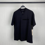 Fog Essentials T shirt Offset Logo V-neck loose T shirt