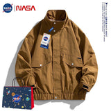 Nasa Jacket Coat Spring and Autumn Jacket Men and Women Baggy Casual Jacket