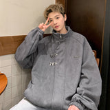 Unisex Baseball Jersey Fall/Winter Casual Stand-Up Jacket