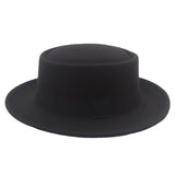 Walter White Hats Bowler Men's Hat Wool Woolen Hat Female Felt Cap Curling Small Brim