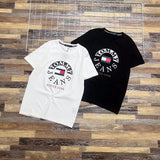 Tommy T Shirts Printed 3D Stitching Large Logo Couple Short Sleeve T-shirt