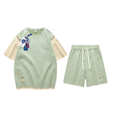 Nasa Tracksuit Summer Men's Short Sleeve T-shirt Shorts